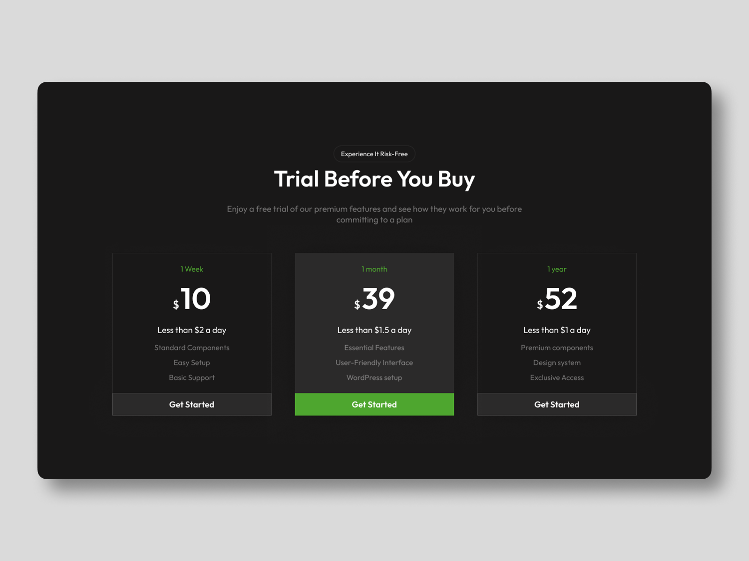 Pricing